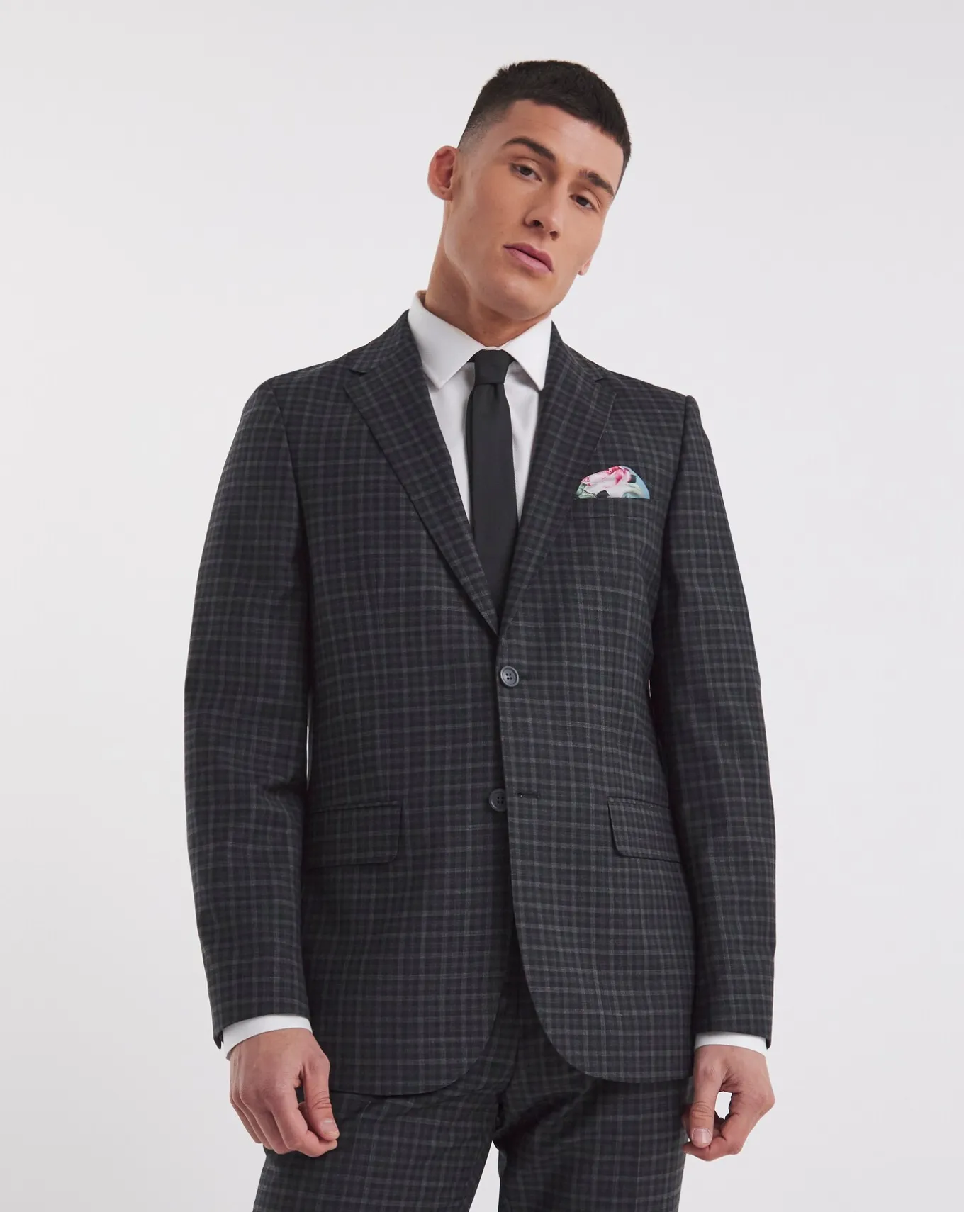 William Hunt Gingham Suit Jacket- Suit Jackets | Suits & Waistcoats