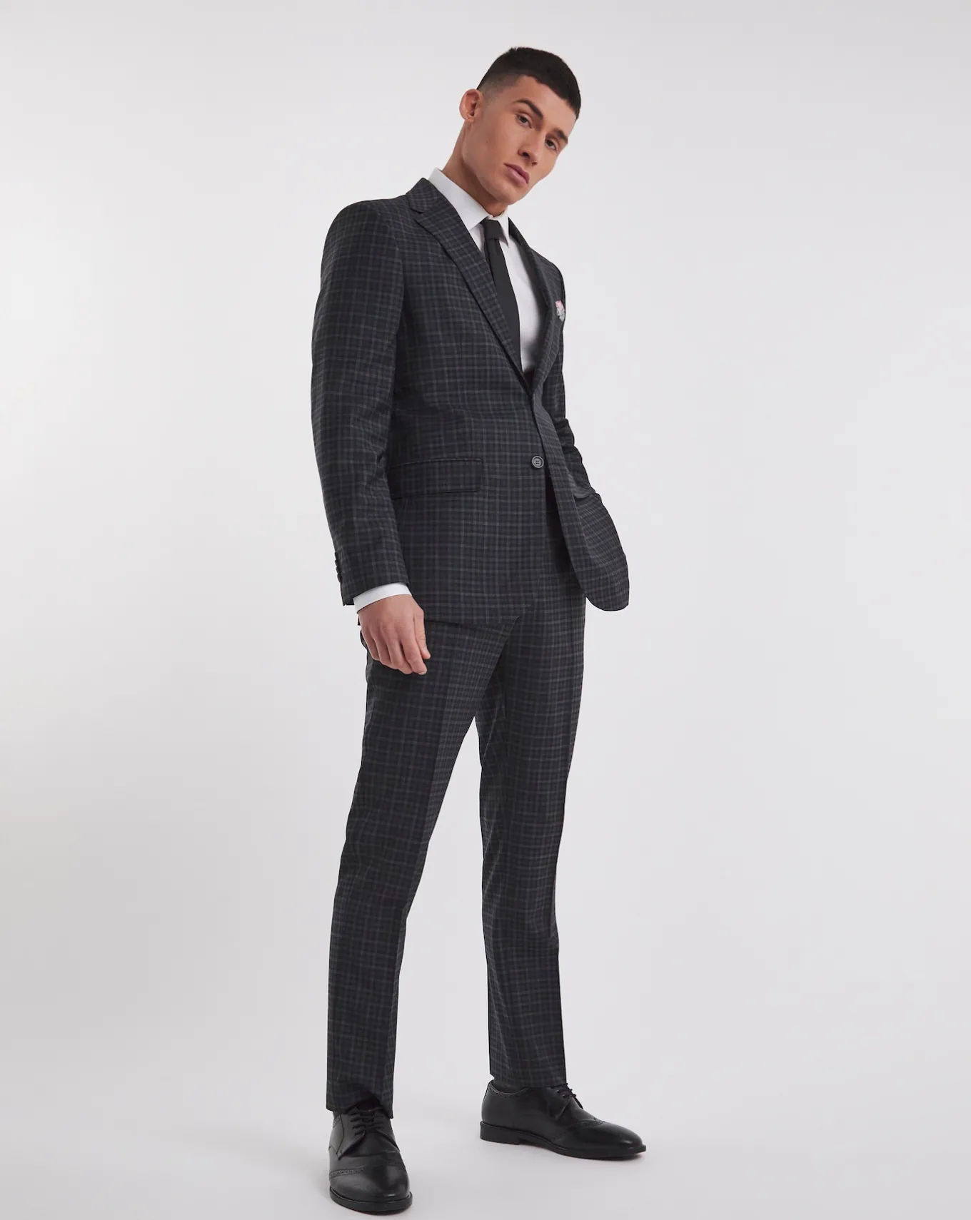 William Hunt Gingham Suit Trouser- Suit Trousers | Suits & Waistcoats