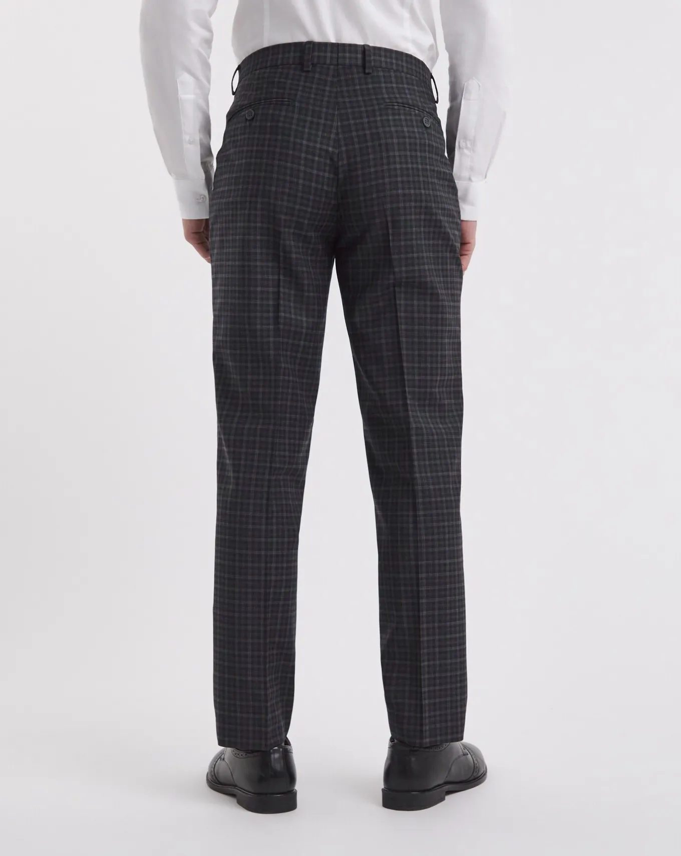 William Hunt Gingham Suit Trouser- Suit Trousers | Suits & Waistcoats