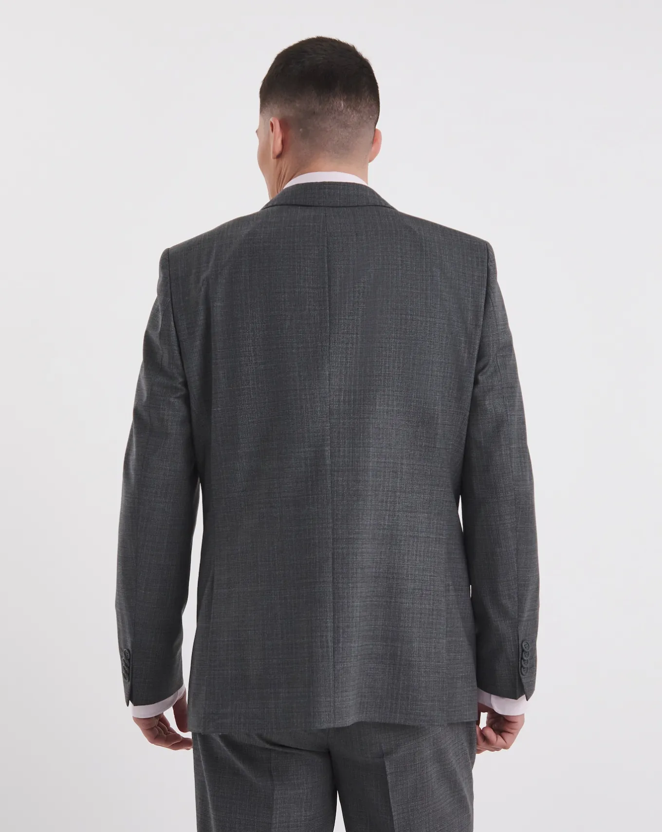 William Hunt Textured Grey Suit Jacket- Suit Jackets | Suits & Waistcoats